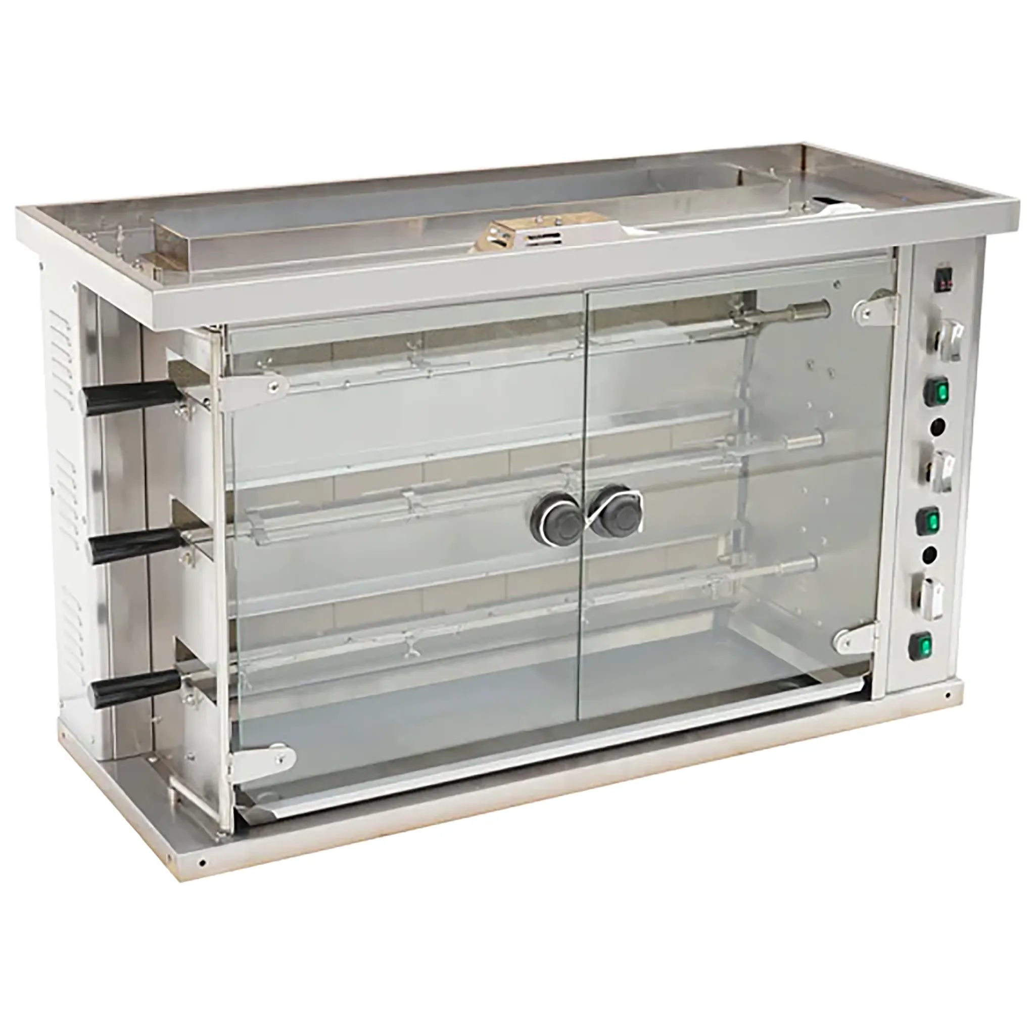 Alpha ACR-12 Natural Gas/Propane Chicken Rotisserie - 9 to 12 Bird Capacity-Phoenix Food Equipment