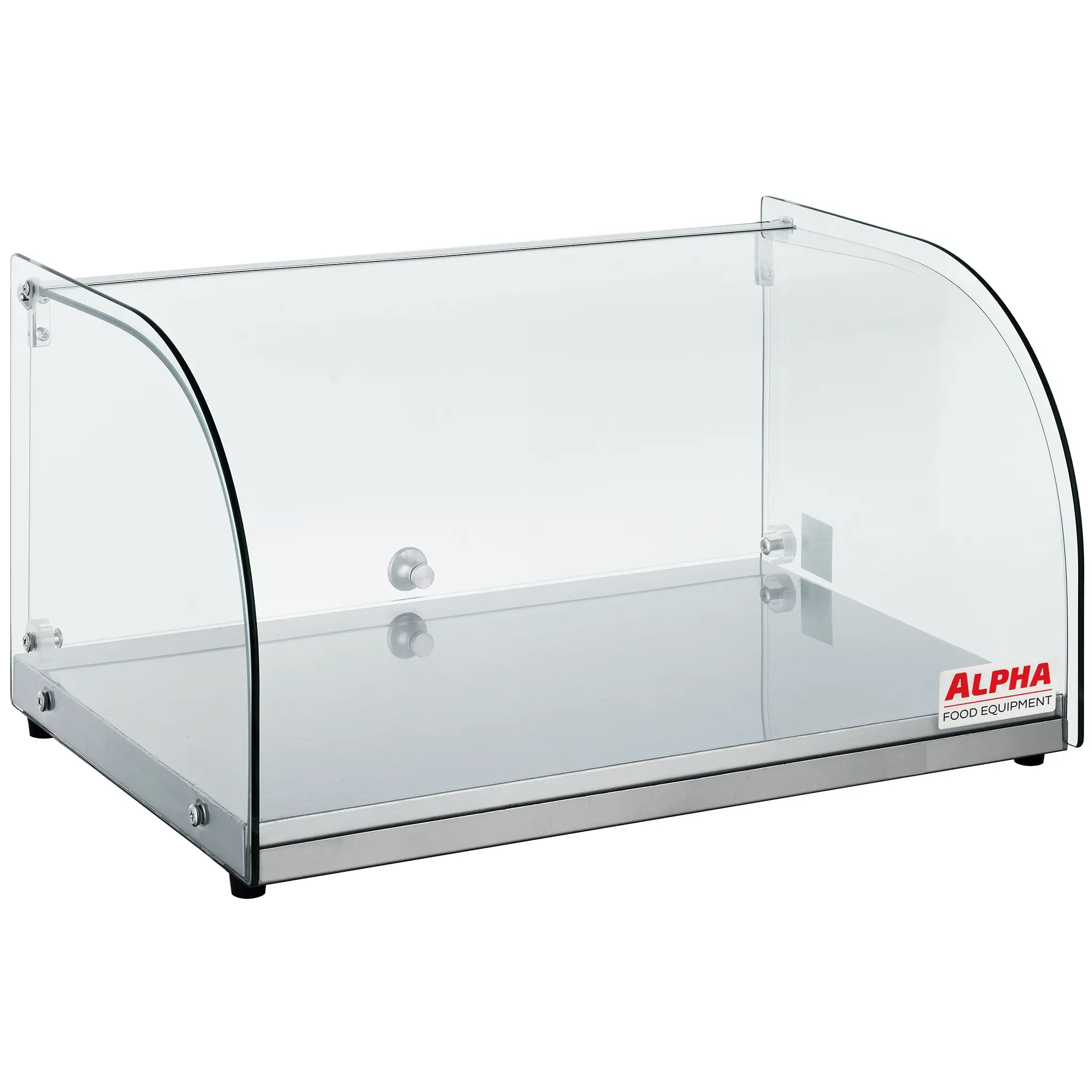 Alpha AD-22-1 Single Tier 22" Curved Glass Display Case-Phoenix Food Equipment