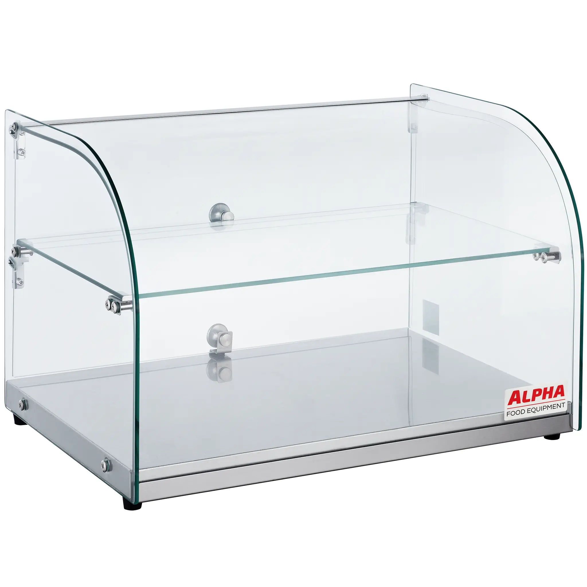 Alpha AD-22-2 Double Tier 22" Curved Glass Display Case-Phoenix Food Equipment