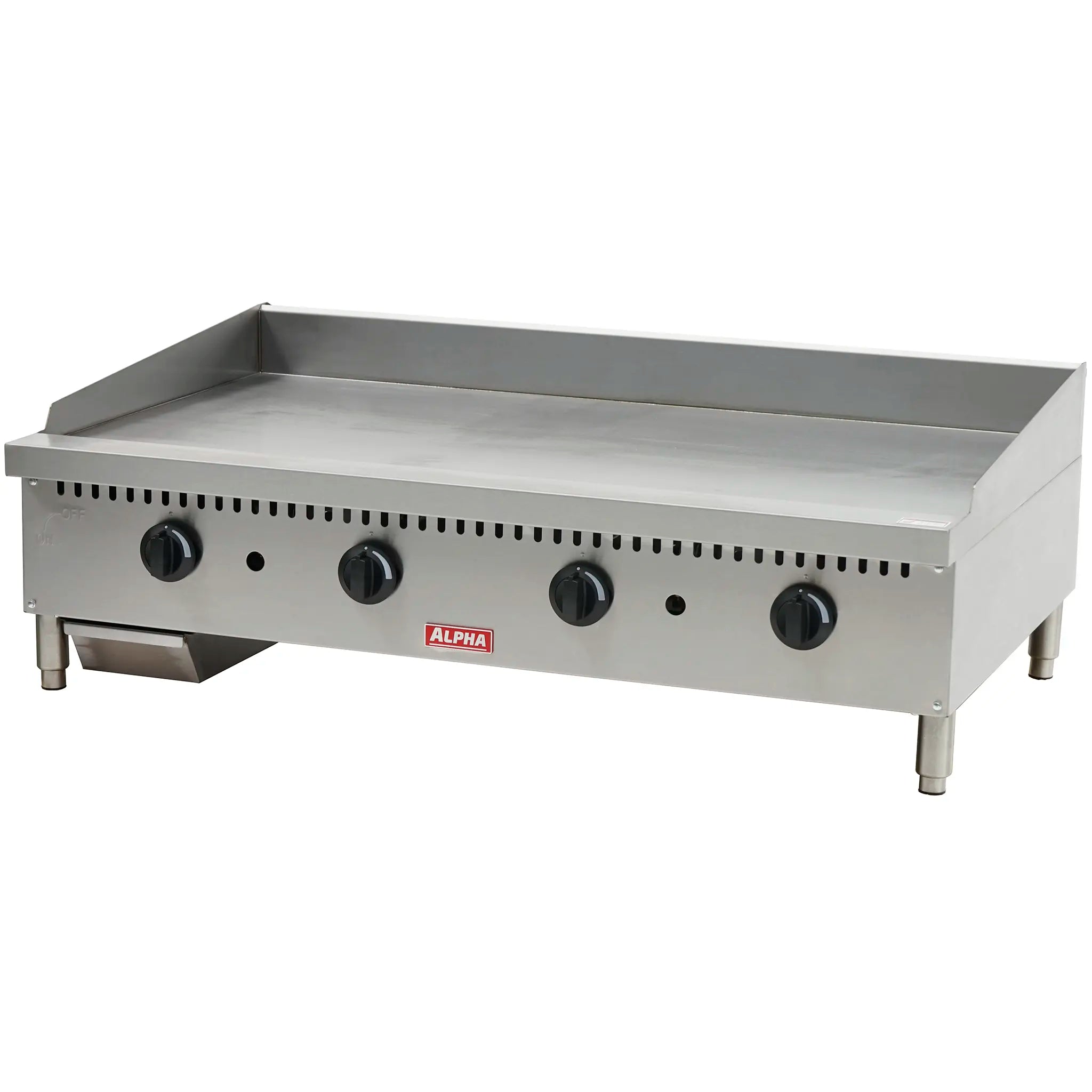 Alpha AG-48M Natural Gas/Propane 48" Manual Griddle - 22.5" Deep Plate-Phoenix Food Equipment
