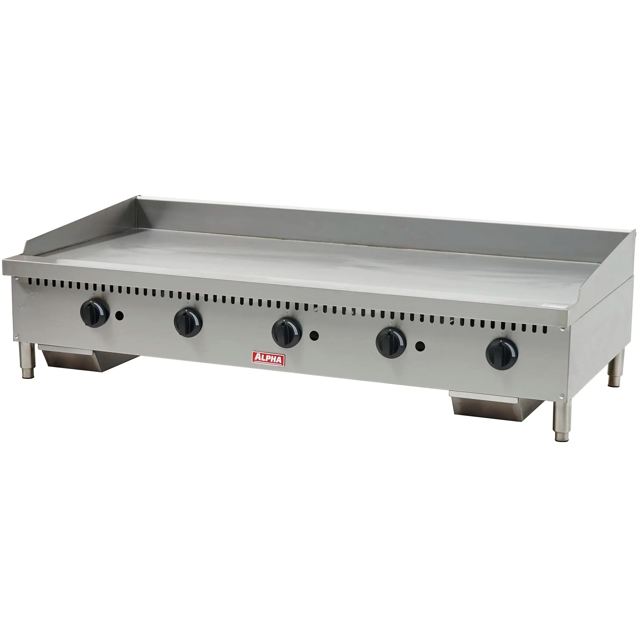 Alpha AG-60M Natural Gas/Propane 60" Manual Griddle - 22.5" Deep Plate-Phoenix Food Equipment
