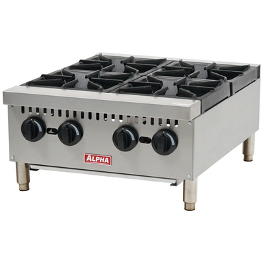 Alpha AHP24-4B Natural Gas/Propane 24" Open Burner - 4 Burners, 30,000 BTUs/burner-Phoenix Food Equipment