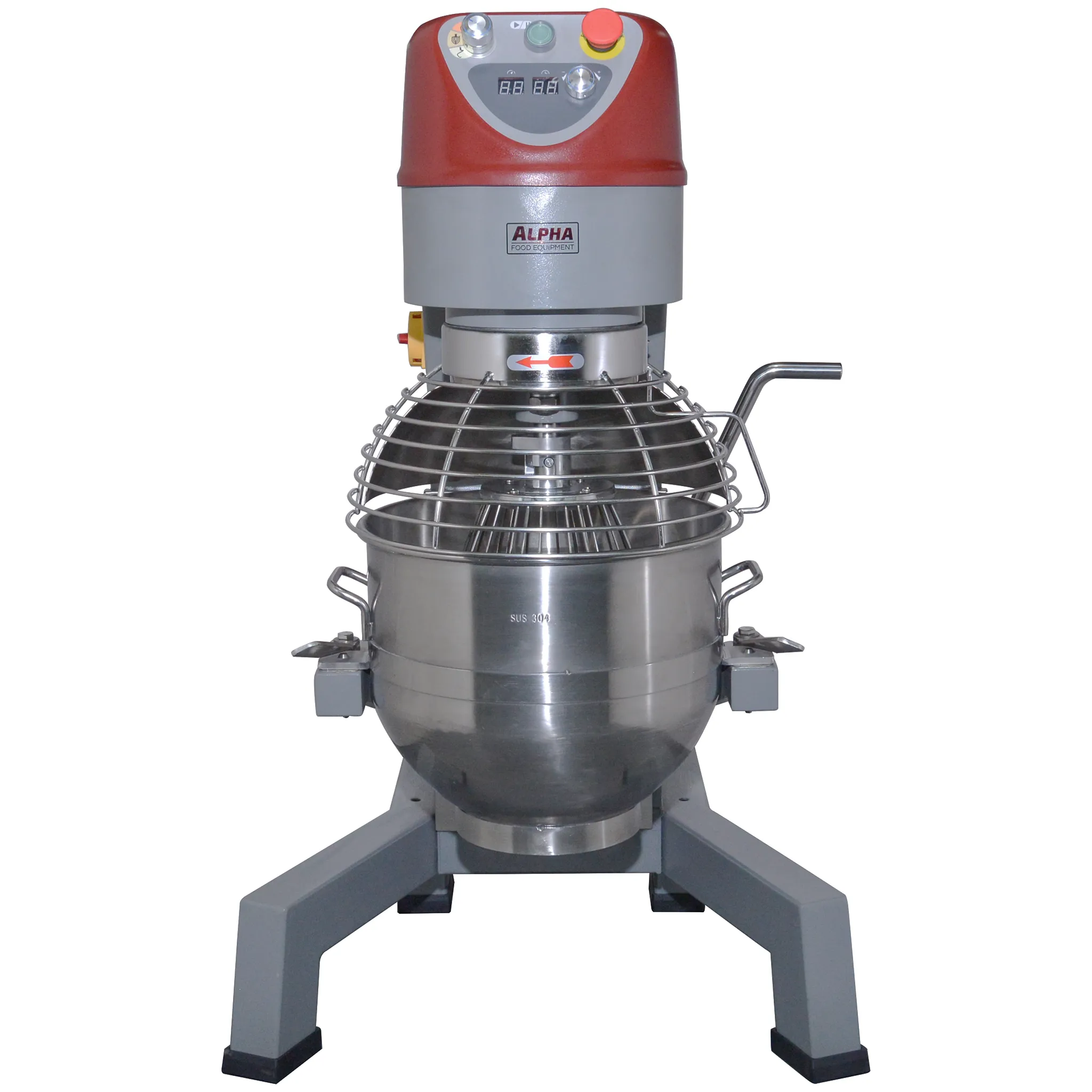Alpha AVP-30 Commercial Planetary Stand Mixer - 30 Qt Capacity, 120V-Phoenix Food Equipment