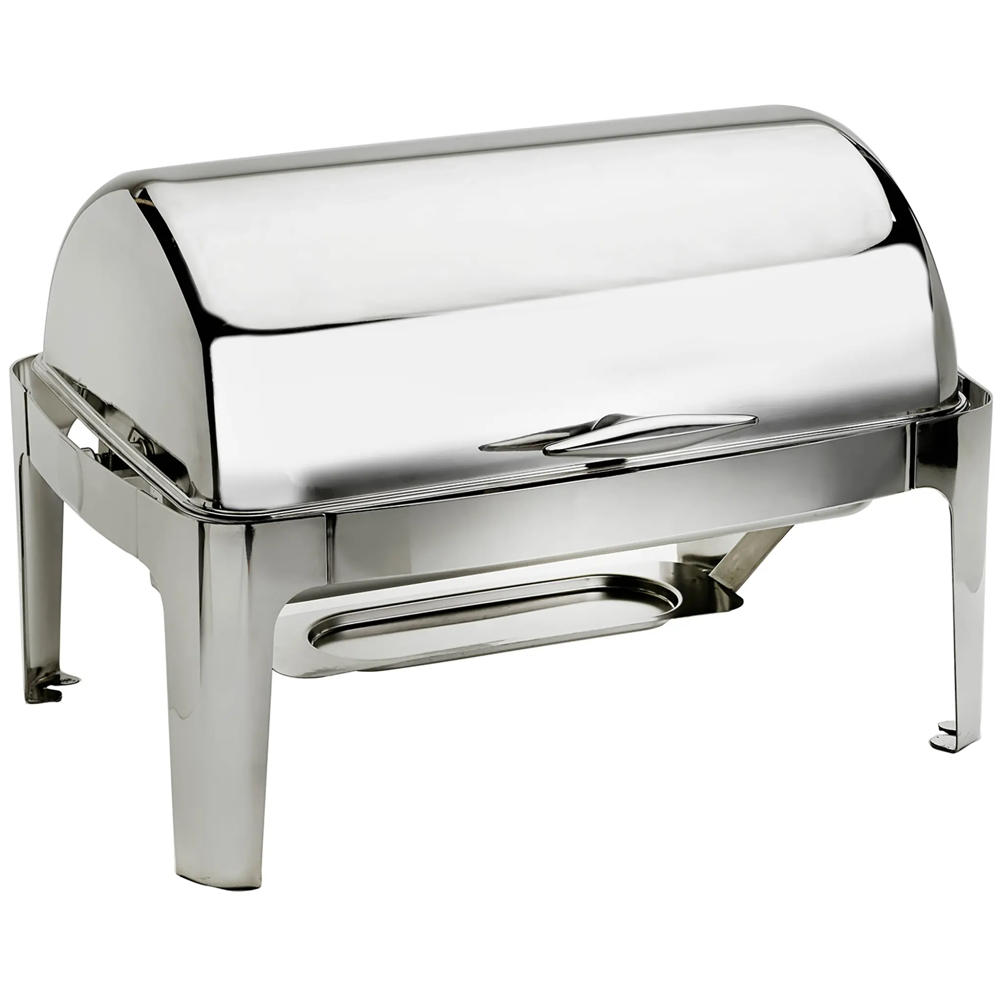 Alpha Deluxe Full Size Roll Top Stainless Steel Chafing Dish Set - Various Styles-Phoenix Food Equipment