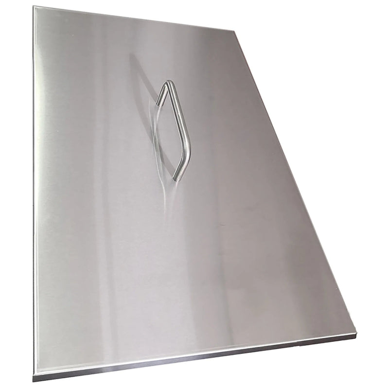 Atosa 21201001019 stainless steel fryer cover with handle for ATFS-40 and ATFS-50 deep fryers