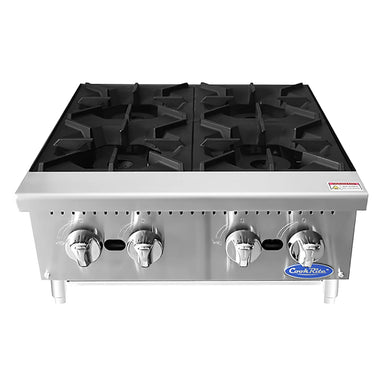 Atosa ACHP-4 Natural Gas/Propane 24" Open Burner - 4 Burners, 32,000 BTUs/Burner-Phoenix Food Equipment