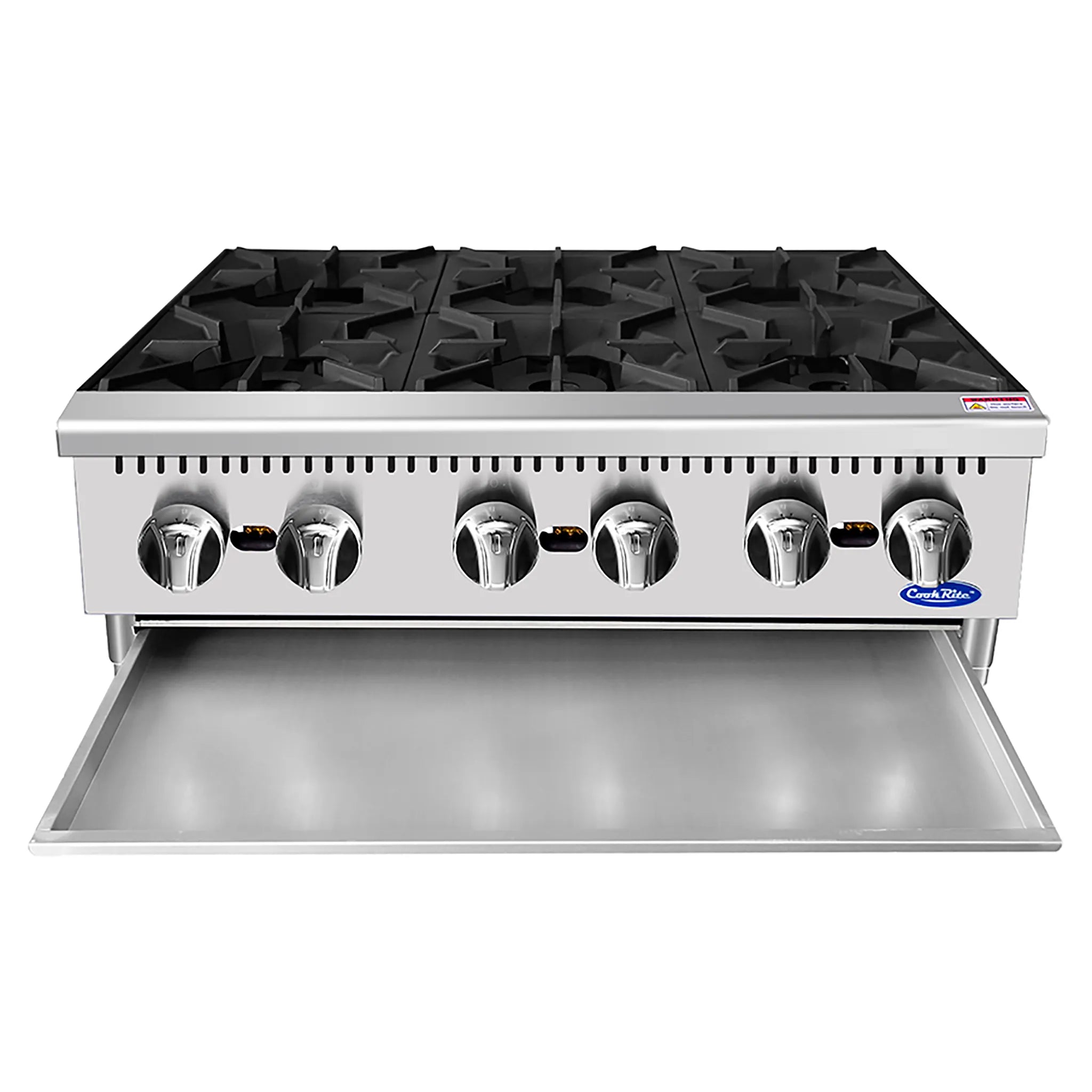 Atosa ACHP-6 Natural Gas/Propane 36" Open Burner - 6 Burners, 32,000 BTUs/Burner-Phoenix Food Equipment