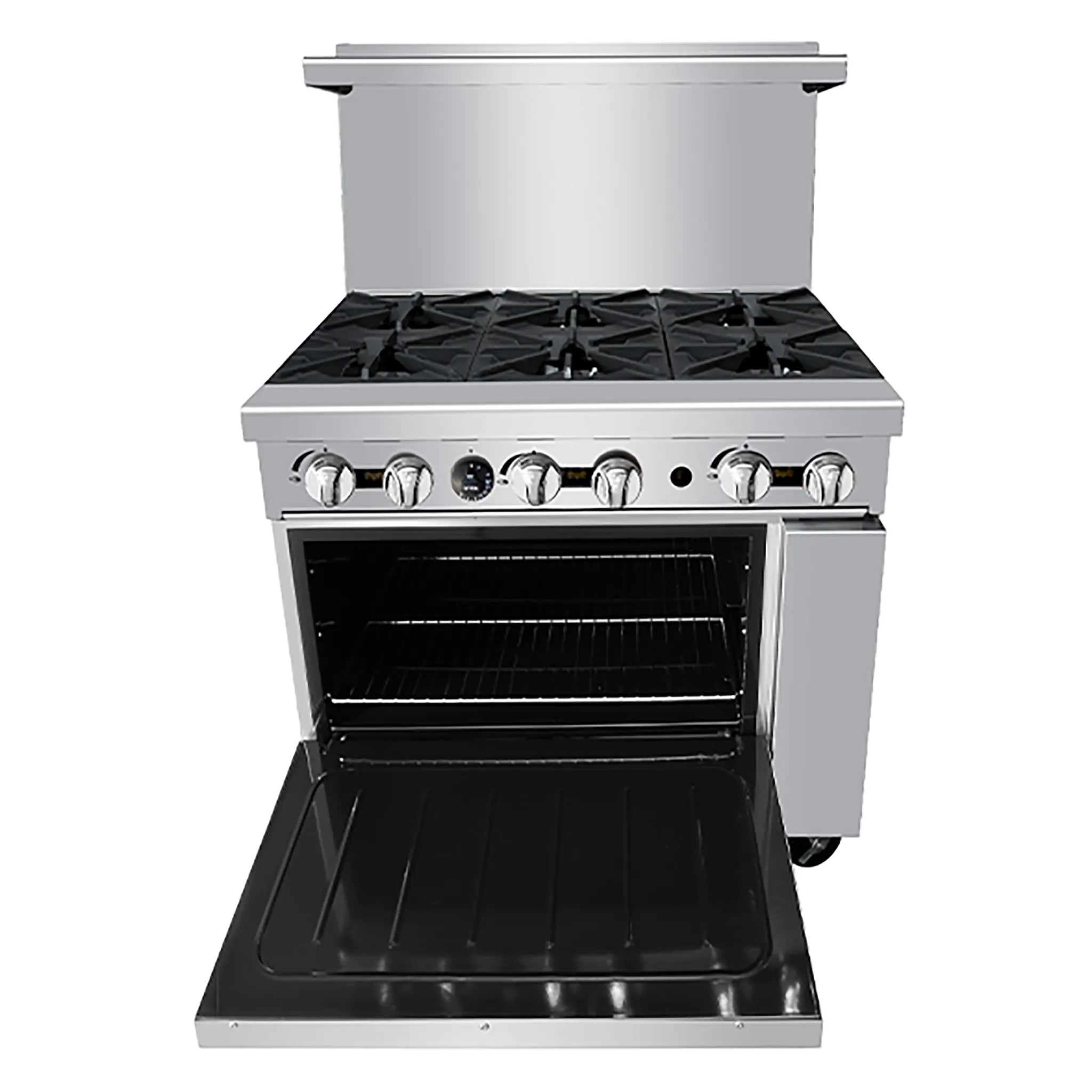 Atosa AGR-6B Natural Gas/Propane 36" Stove Top Range - 6 Burners-Phoenix Food Equipment