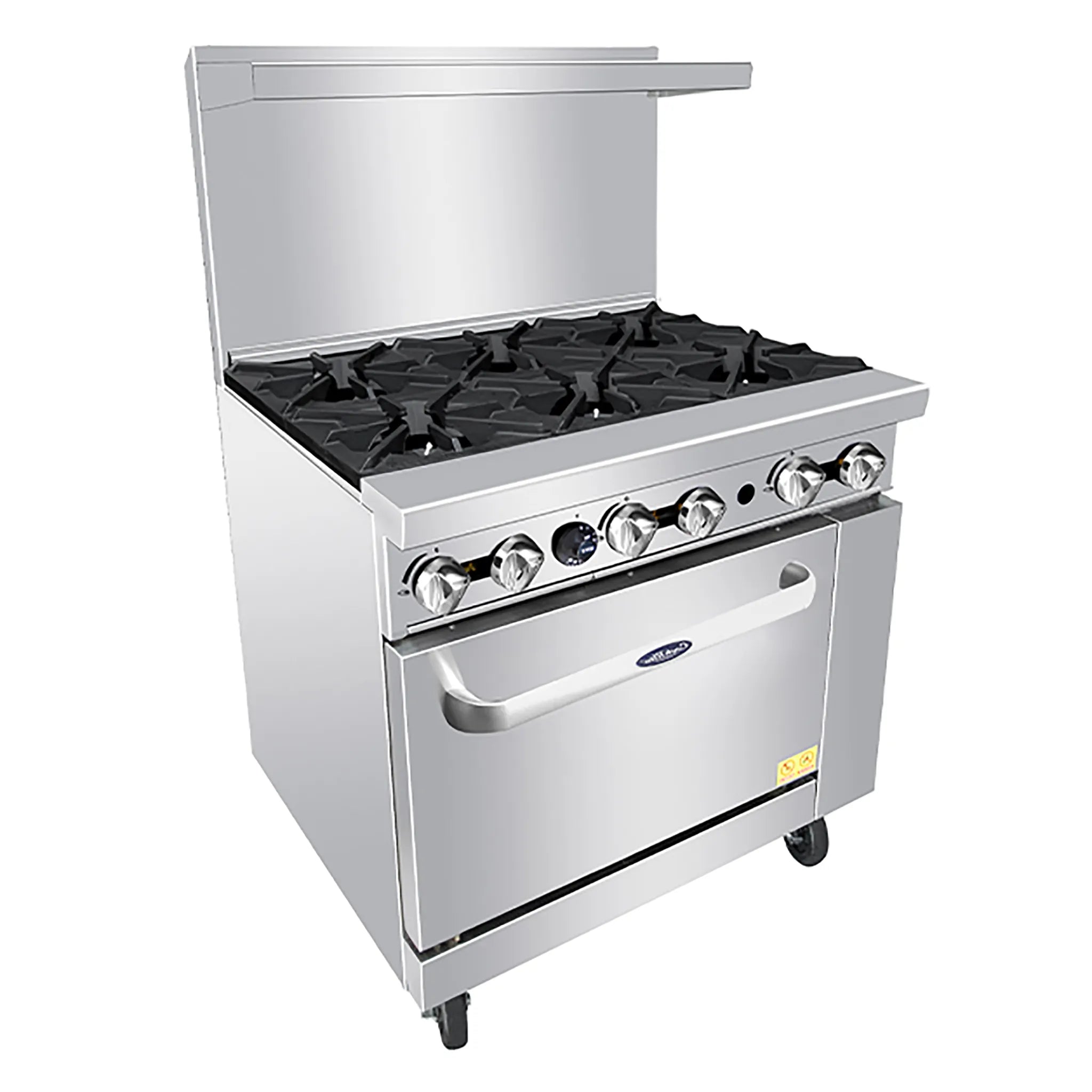 Atosa AGR-6B Natural Gas/Propane 36" Stove Top Range - 6 Burners-Phoenix Food Equipment