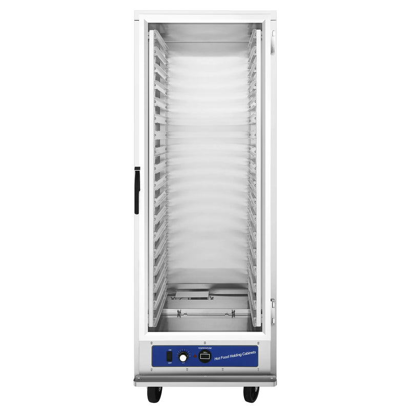 Atosa ATHC-18ES insulated heated holding and proofing cabinet with clear door, 18 sheet pans, front view