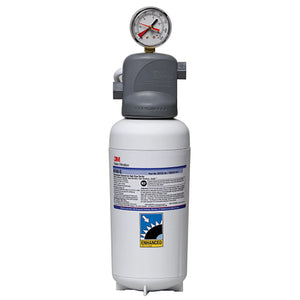 Atosa ICE140-S 3M water filtration system with wide white filter cartridge, mounting head and pressure gauge