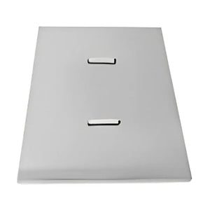 Atosa stainless steel night cover with two lift handles for MSF series refrigerated sandwich prep tables