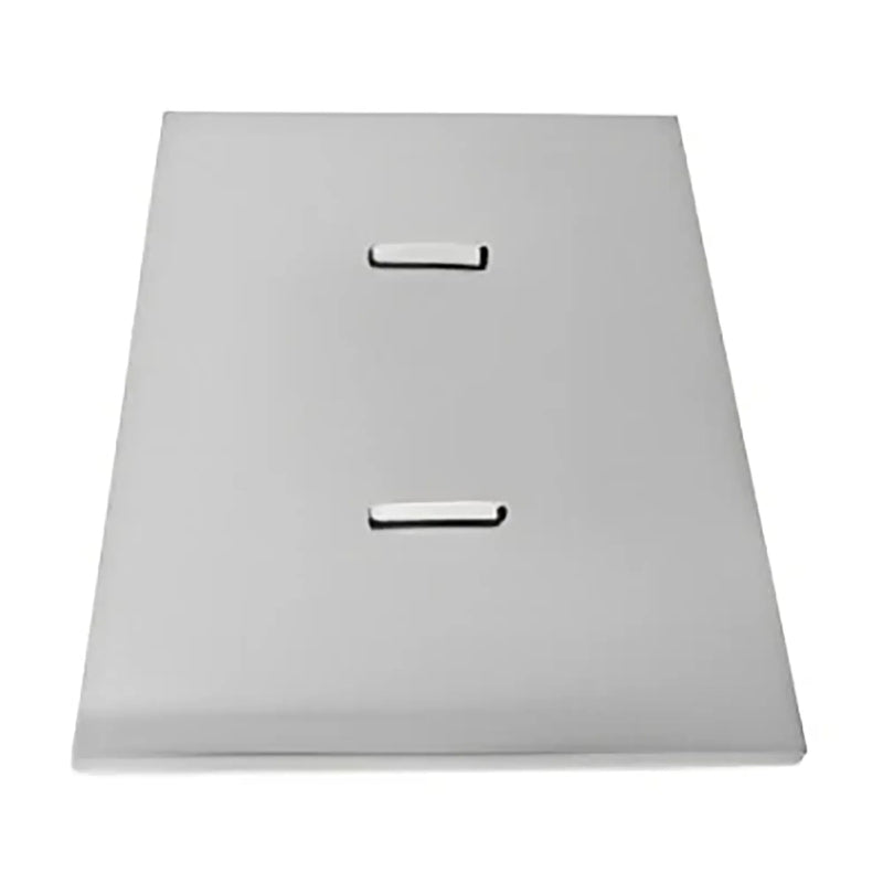 Atosa stainless steel night cover with two lift handles for MSF series refrigerated sandwich prep tables