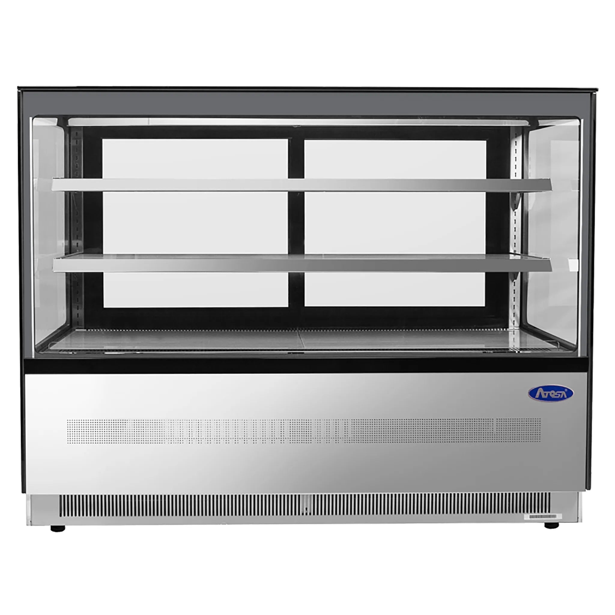 Atosa RDCS60 Square Glass 2 Tier 60" Refrigerated Pastry Display Case