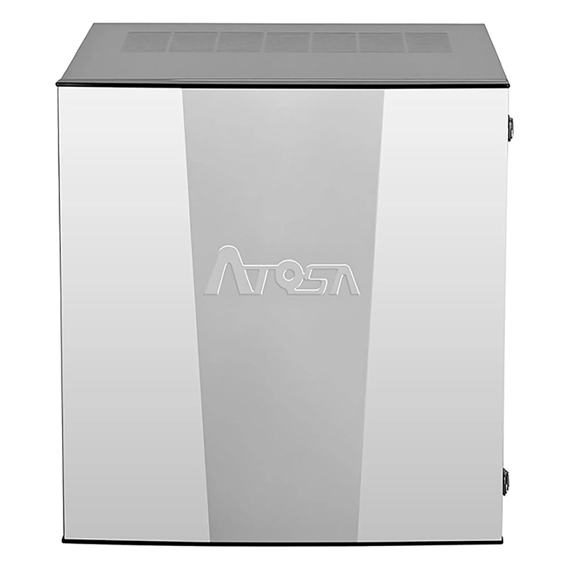 Atosa YRS0450A-161 22-inch stainless steel modular cube ice machine head, 450 lb per day, front view