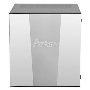 Atosa YRS0450A-161 22-inch stainless steel modular cube ice machine head, 450 lb per day, front view