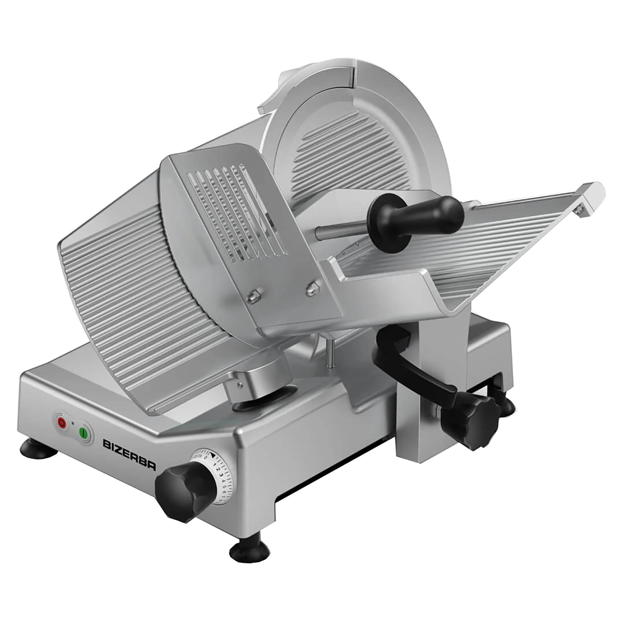 Bizerba GSE-12 Manual Aluminum Meat Slicer - 12” Blade, 1/2 HP, Belt Drive-Phoenix Food Equipment