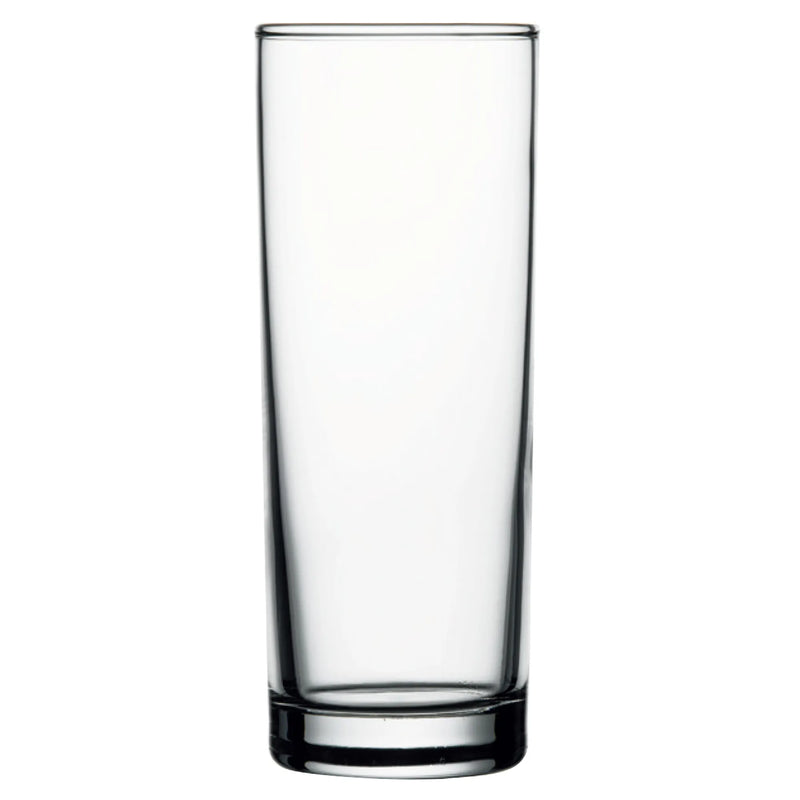 Browne IMPERIAL PLUS 19 oz clear glass cooler glass with tall straight sides and heavy base, pack of 12