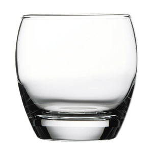 Browne IMPERIAL 10.5 oz clear glass rocks glass with rounded barrel shape and thick heavy base, pack of 12