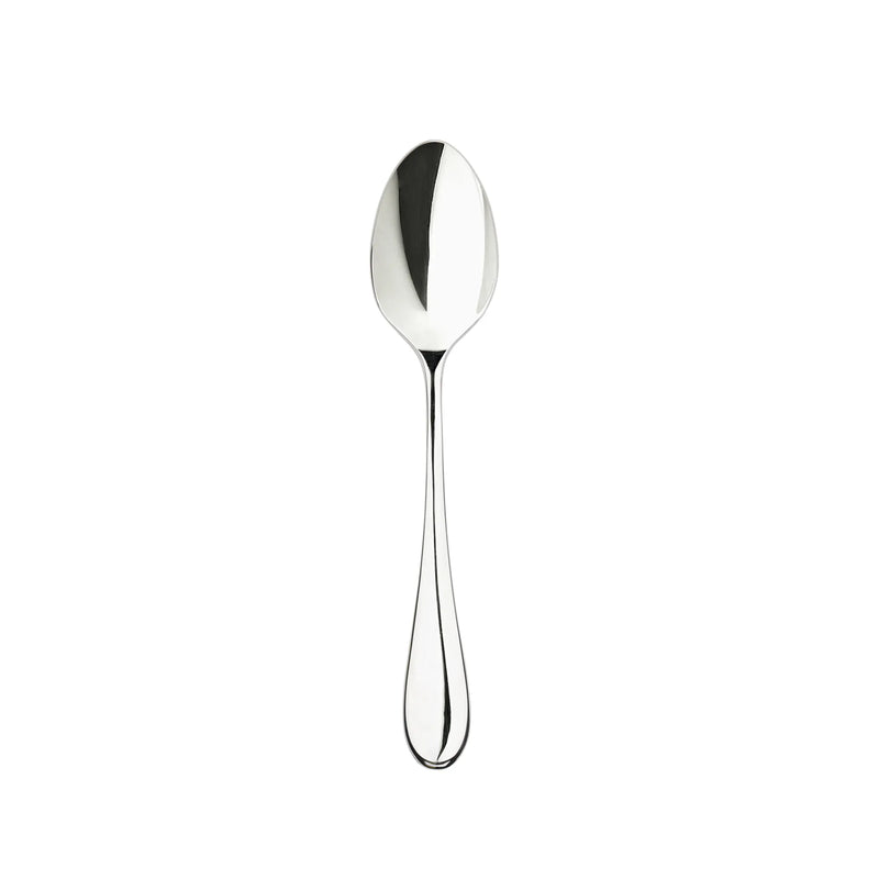 Browne LUMINO stainless steel flatware set of 12, small teaspoon option with polished oval bowl and slim handle