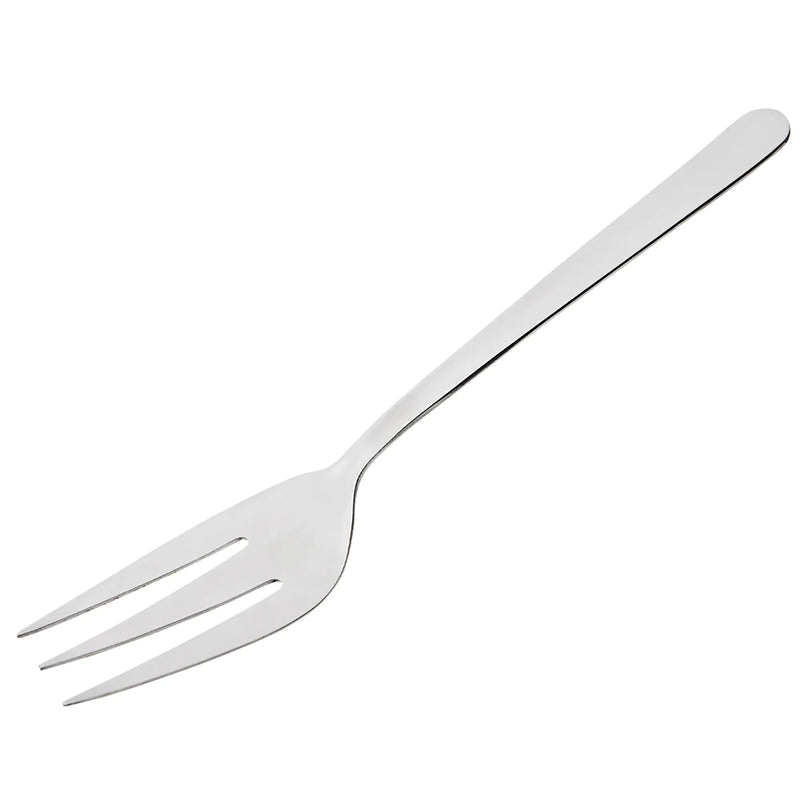 Browne NEW ERA 8.5-inch stainless steel cold meat fork with three tines and slim mirror-finish handle