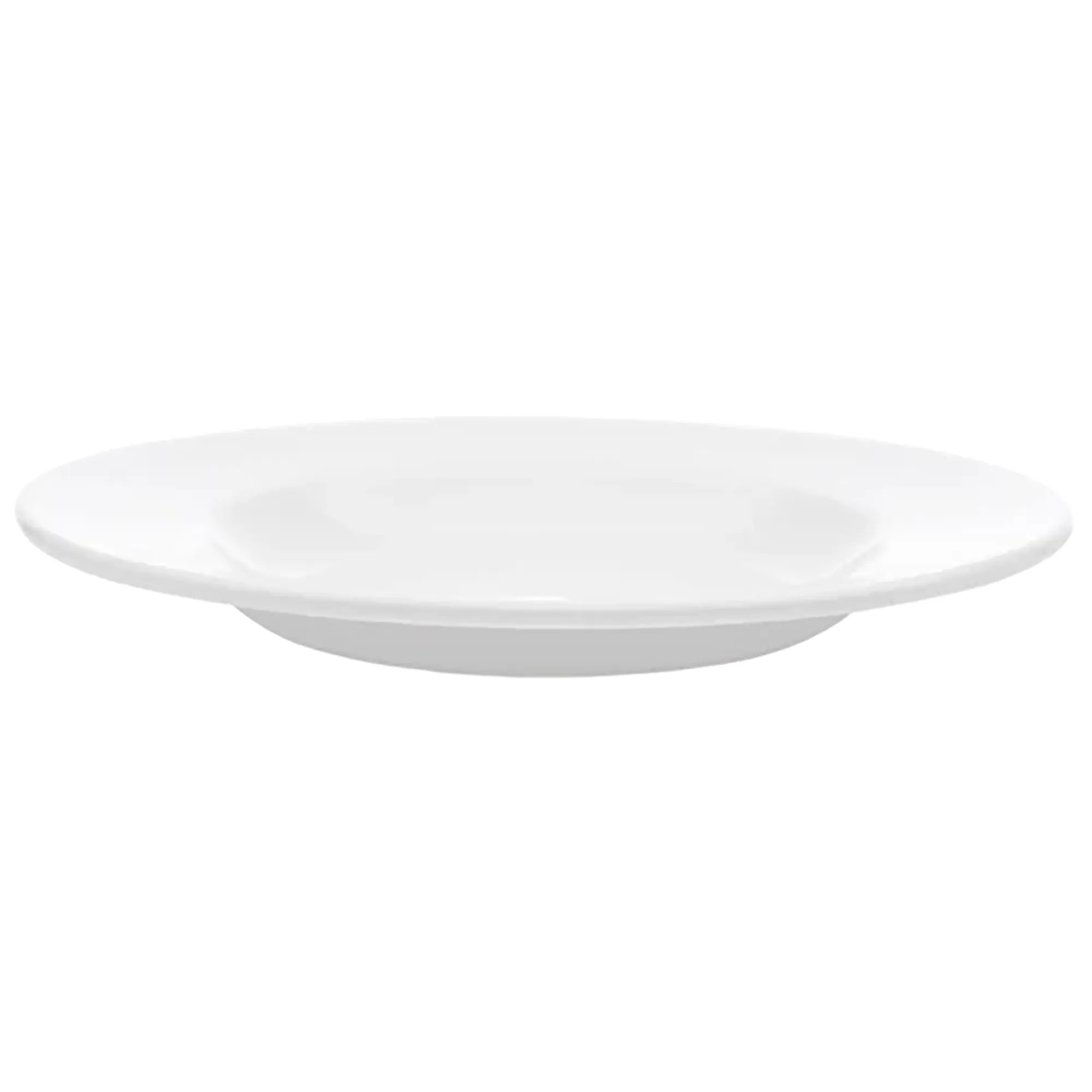 Browne PALM 12" White Porcelain Pasta Bowl (Pack of 12) - 20 Oz Capacity-Phoenix Food Equipment