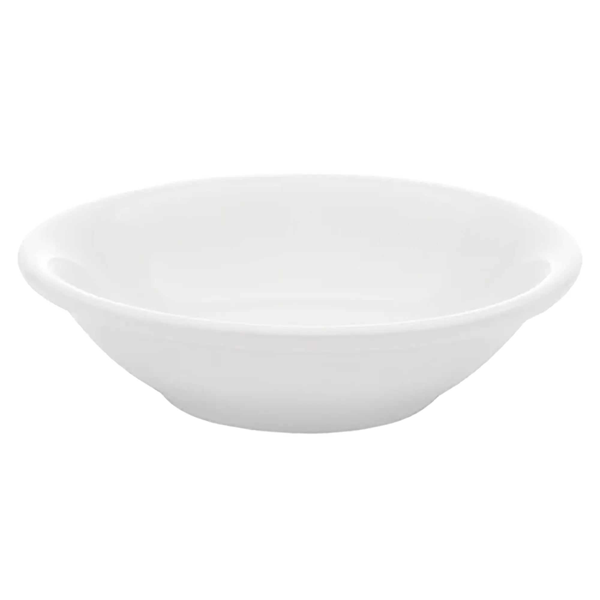Browne PALM 5" White Porcelain Fruit Bowl (Pack of 12) - 4.75 Oz Capacity-Phoenix Food Equipment