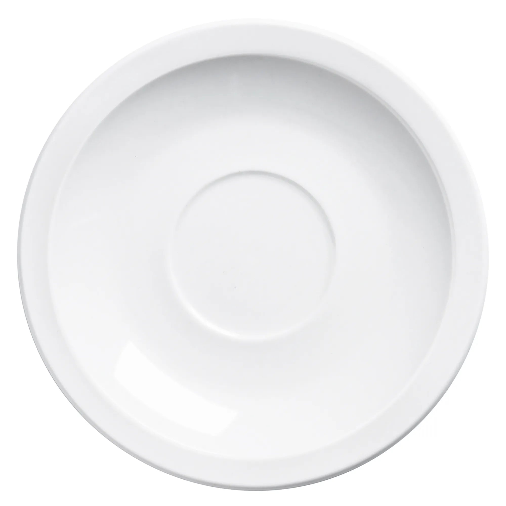 Browne PALM White Porcelain Saucer (Pack of 12) - Various Sizes-Phoenix Food Equipment