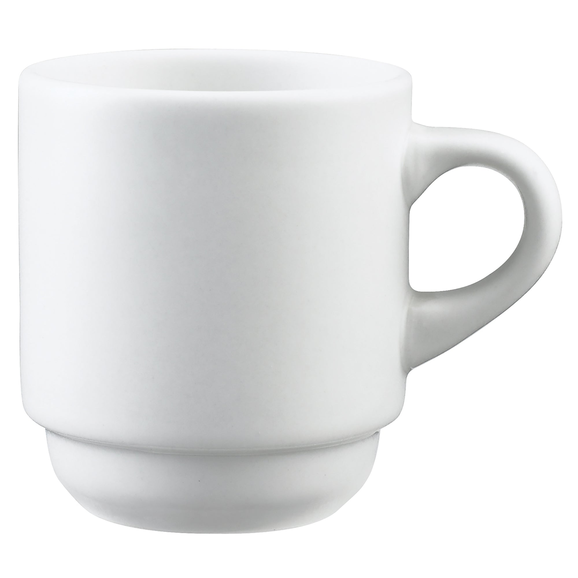 Browne PALM White Porcelain Stackable Cup (Pack of 12) - Various Sizes-Phoenix Food Equipment