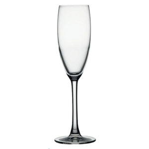 Browne RESERVA clear glass champagne flute with long stem and narrow bowl, pack of 12, first size option