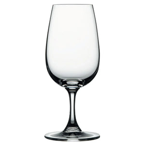 Browne RESERVA 7.25 oz clear glass port glass with tulip-shaped bowl, short stem and round foot, pack of 12