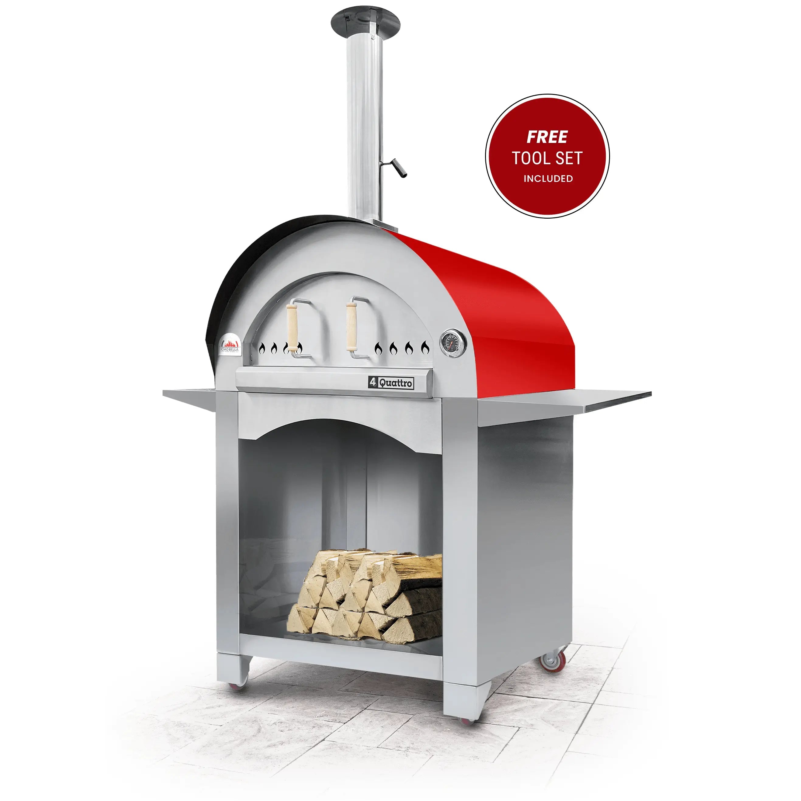 Ciao Bella Quattro Wood Fired Outdoor Pizza Oven - Various Colours-Phoenix Food Equipment