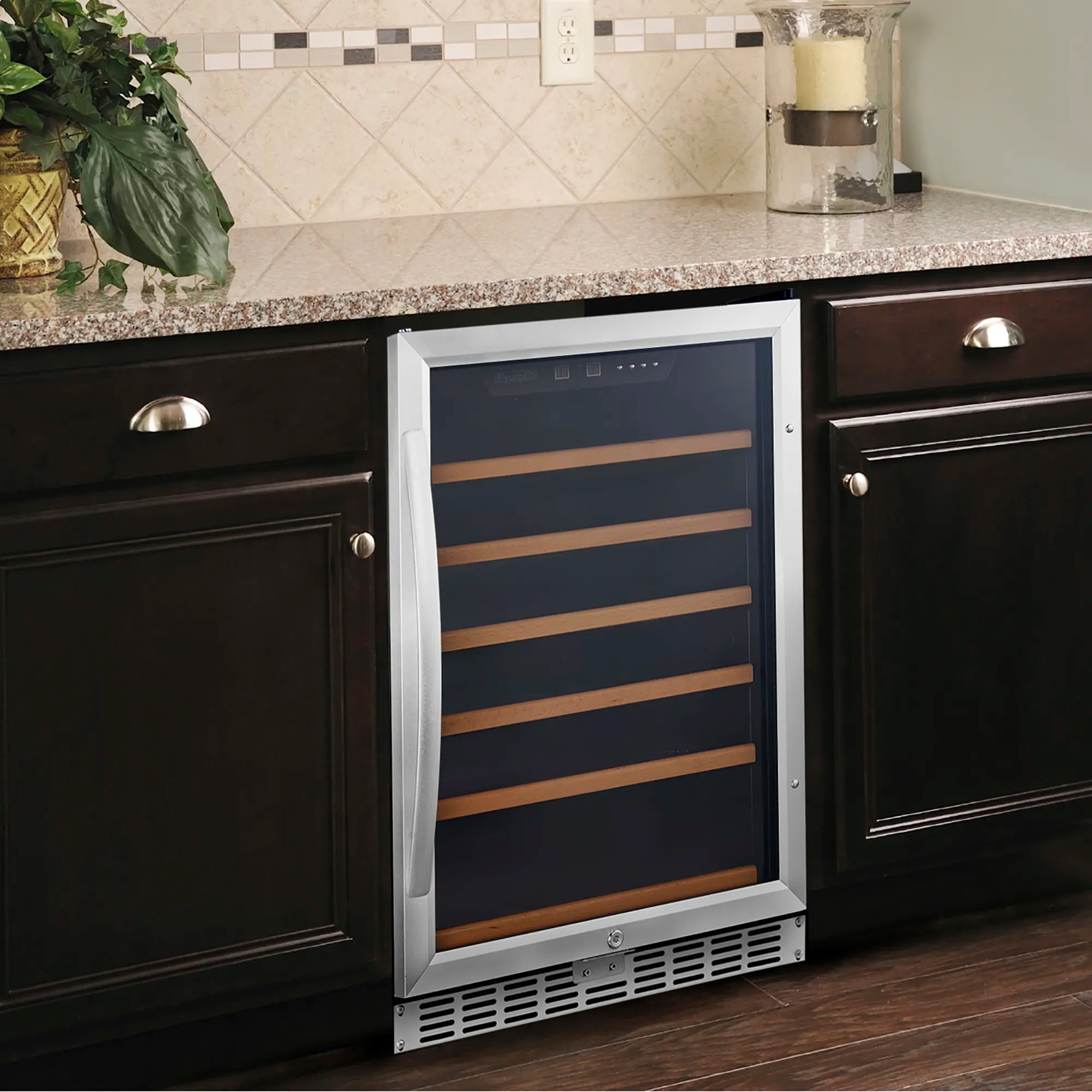 Eurodib USF54 Single/Dual Temperature Under Counter Wine Cooler - Up to 57 Bottle Capacity-Phoenix Food Equipment