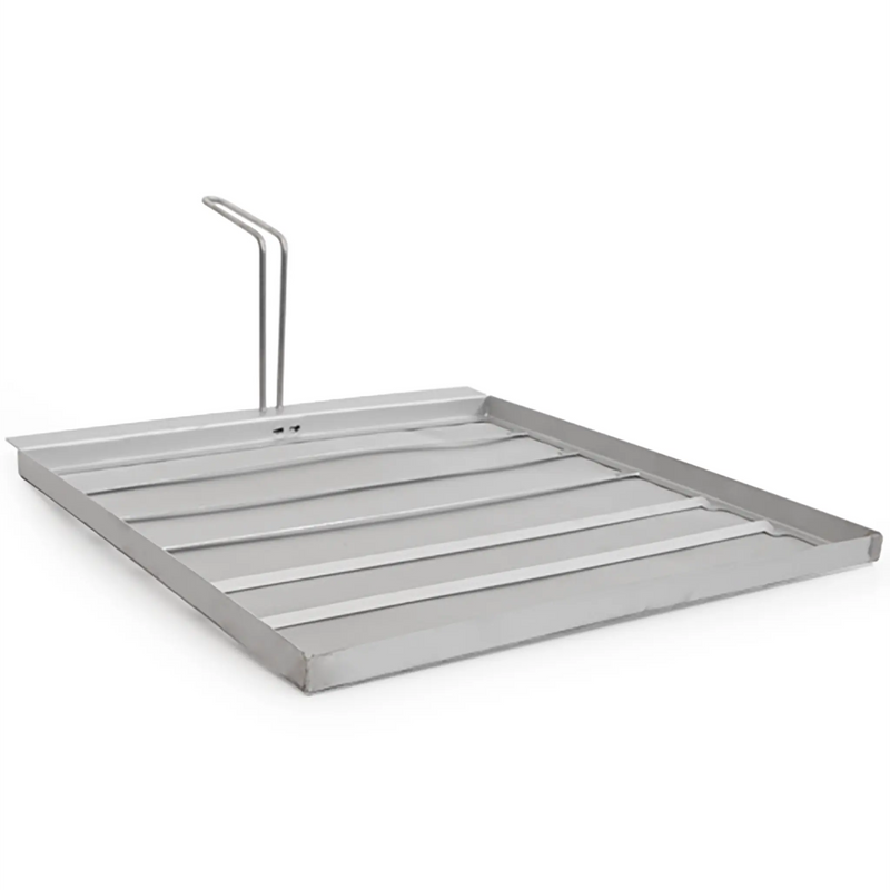 Frymate deep fryer filter for Pitco SG18/65C+ fryers, wide stainless steel ribbed screen with short lift handle