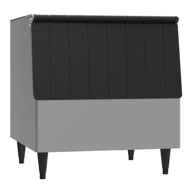 Hoshizaki B-250SF 30-inch ice storage bin for modular ice machines in stainless steel, angled front view