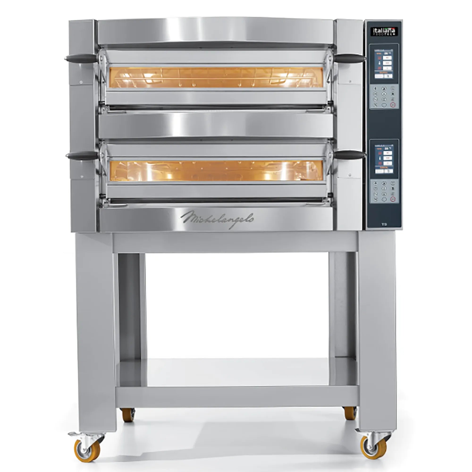 Italiana Food Tech ML435 Series Electric 28" Michelangelo Deck Pizza Oven - 208V, Single or Double Deck-Phoenix Food Equipment