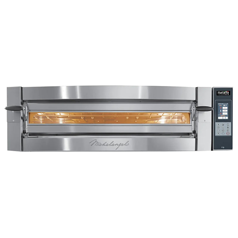 Italiana Food Tech ML635L electric 42 x 28 inch Michelangelo single deck wide pizza oven with digital controls