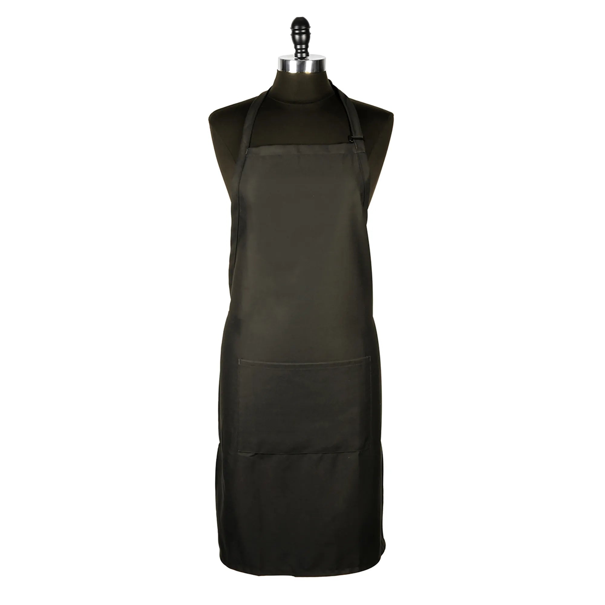 Mercer Culinary Black Bib Apron With Pocket-Phoenix Food Equipment