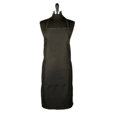 Mercer Culinary Black Bib Apron With Pocket-Phoenix Food Equipment