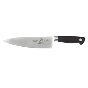 Mercer Culinary Genesis 8-inch chef's knife with short bolster, stainless steel blade and black non-slip handle