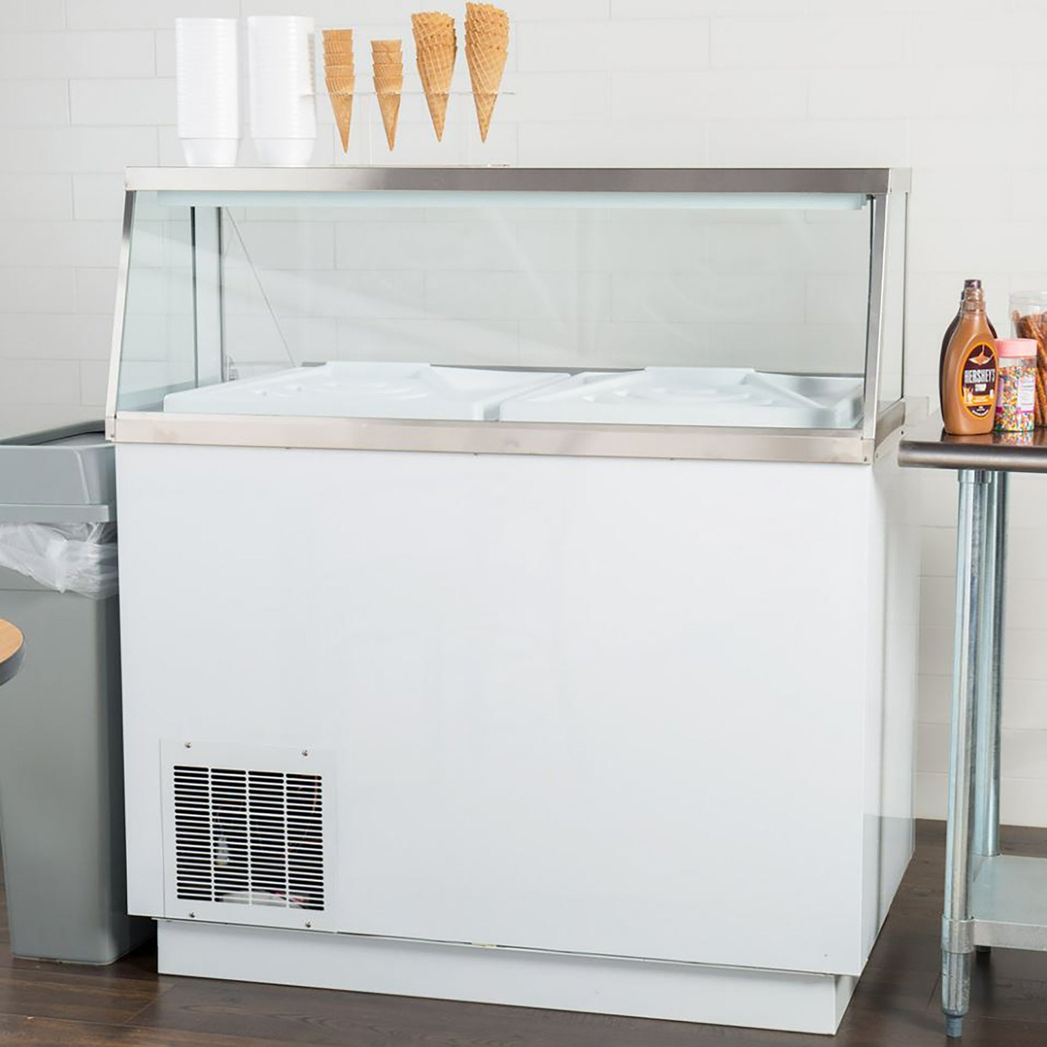 Nordic Air IDF-47 Commercial 47" Ice Cream Dipping Freezer - 8 Tub Capacity-Phoenix Food Equipment