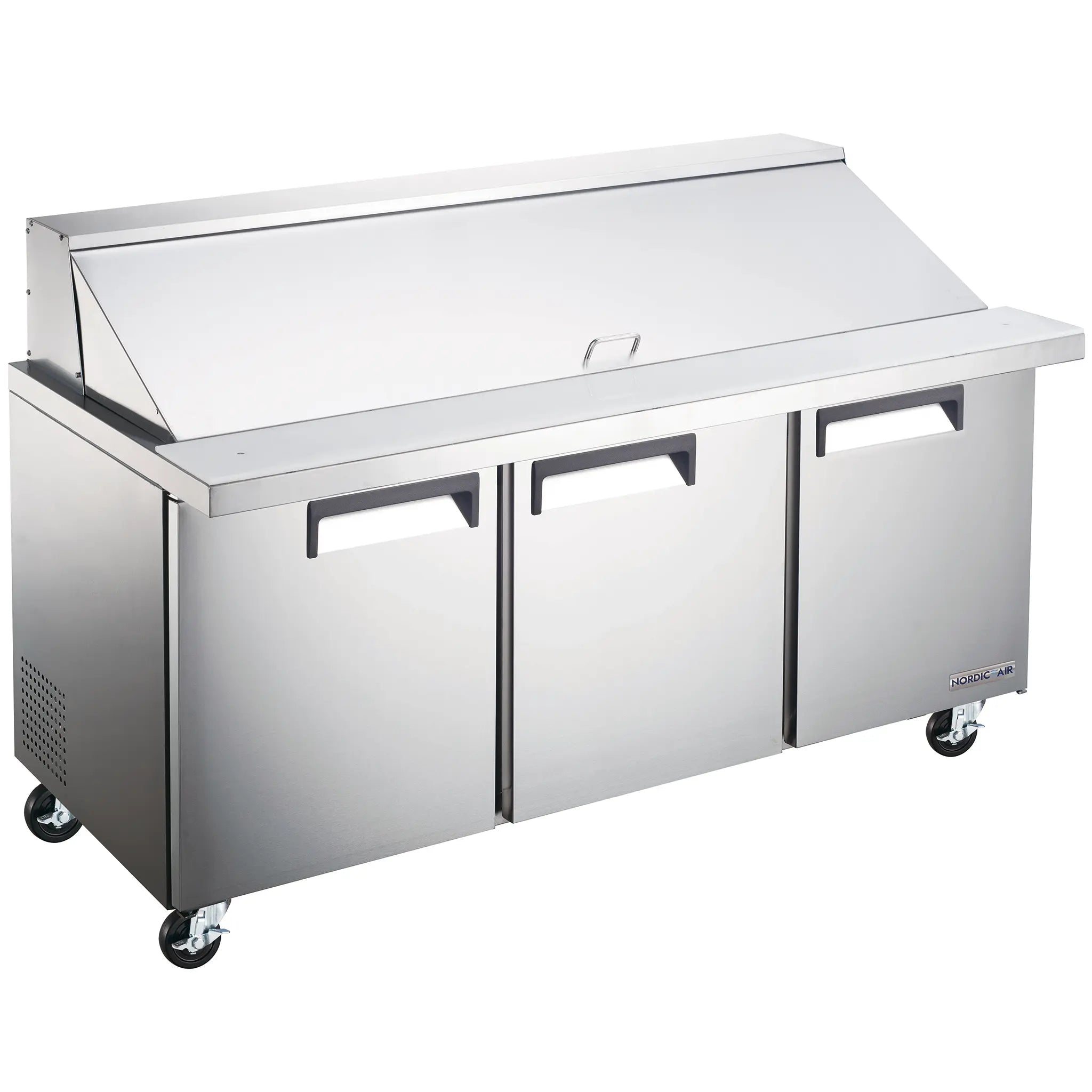 Nordic Air MSPT-70-30 Triple Door 70" Refrigerated Mega Top Sandwich Prep Table-Phoenix Food Equipment
