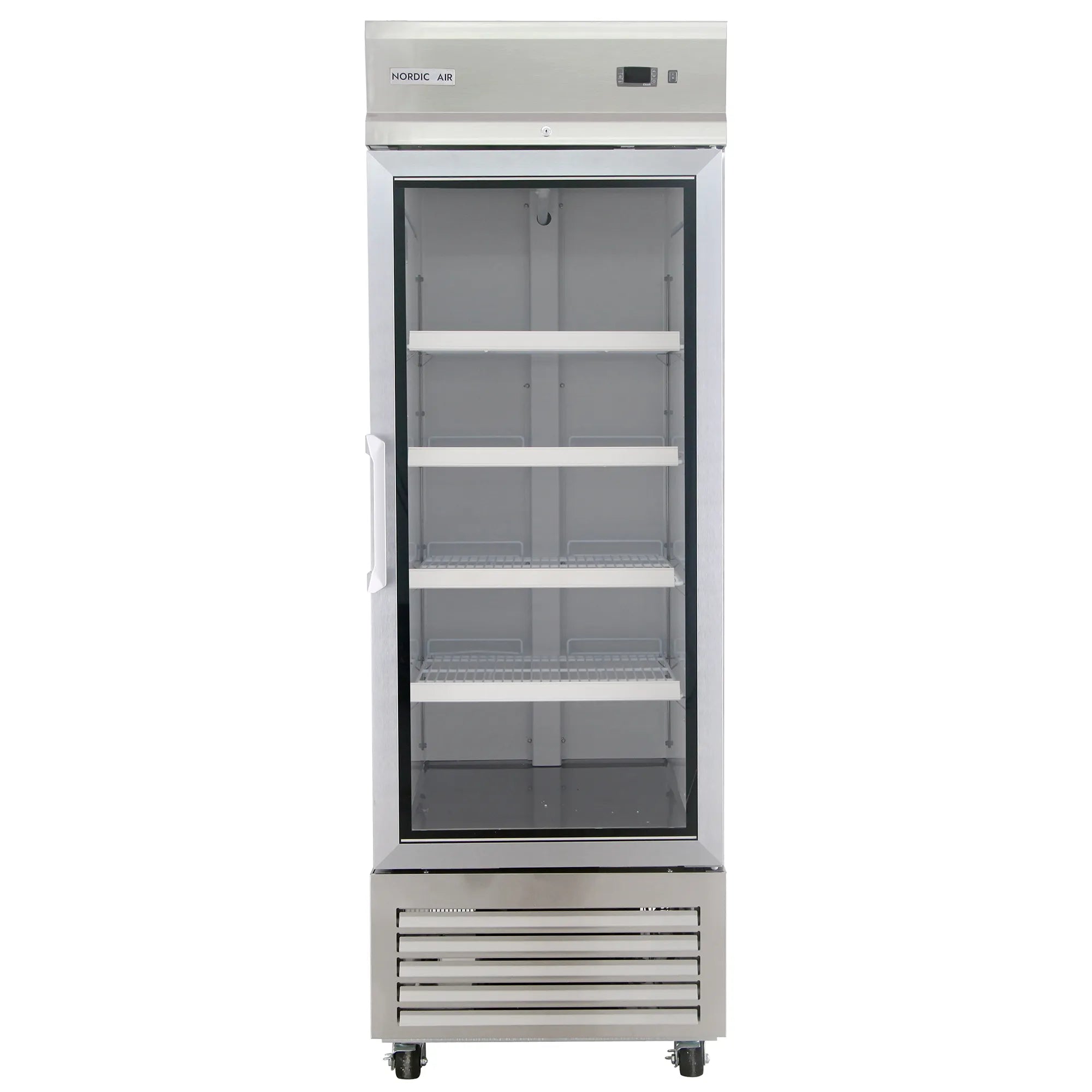 Nordic Air SGF-22C Single Glass Door 27" Wide Stainless Steel Freezer-Phoenix Food Equipment