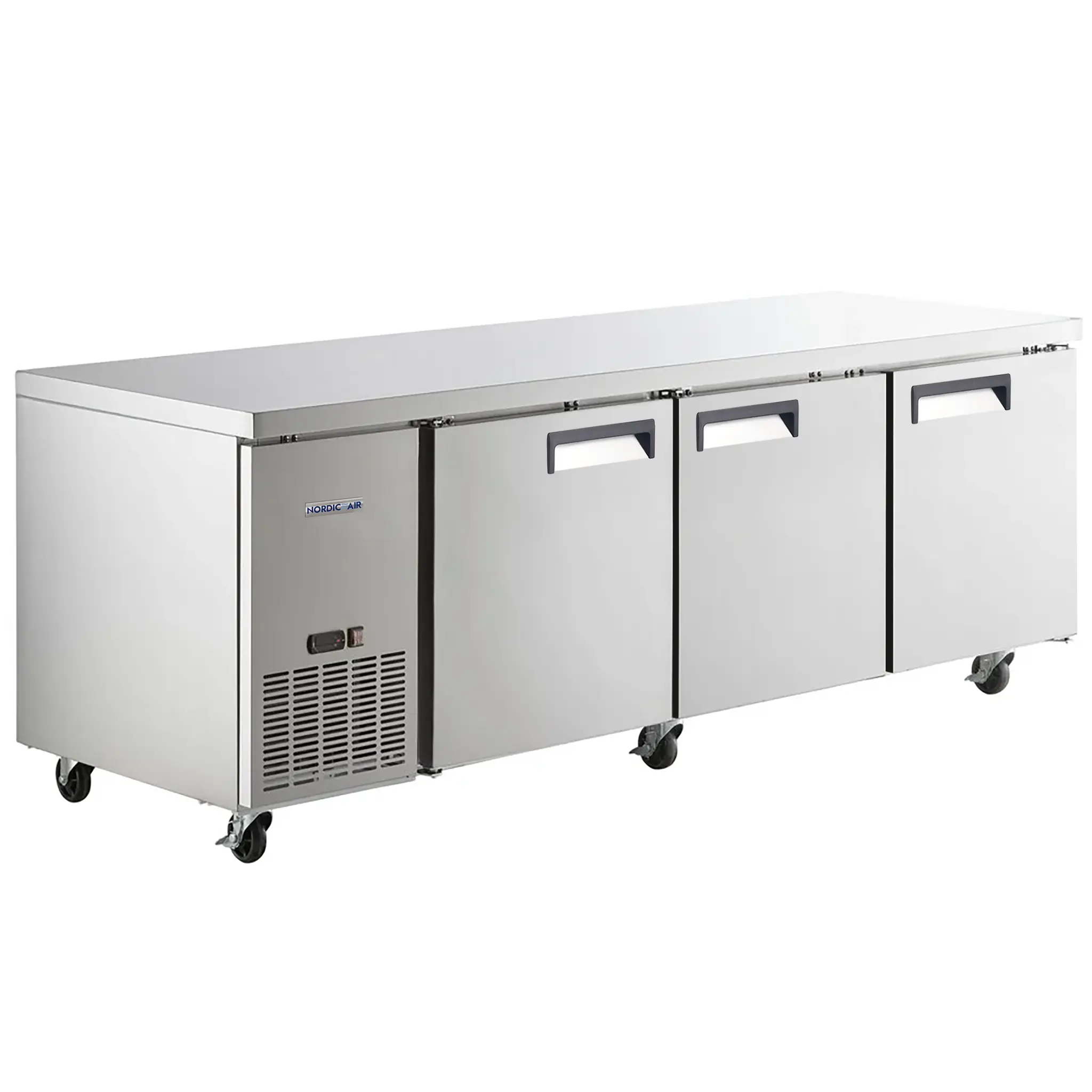 Nordic Air UCRS-94 Triple Door 94" Side Mounted Refrigerated Work Table-Phoenix Food Equipment