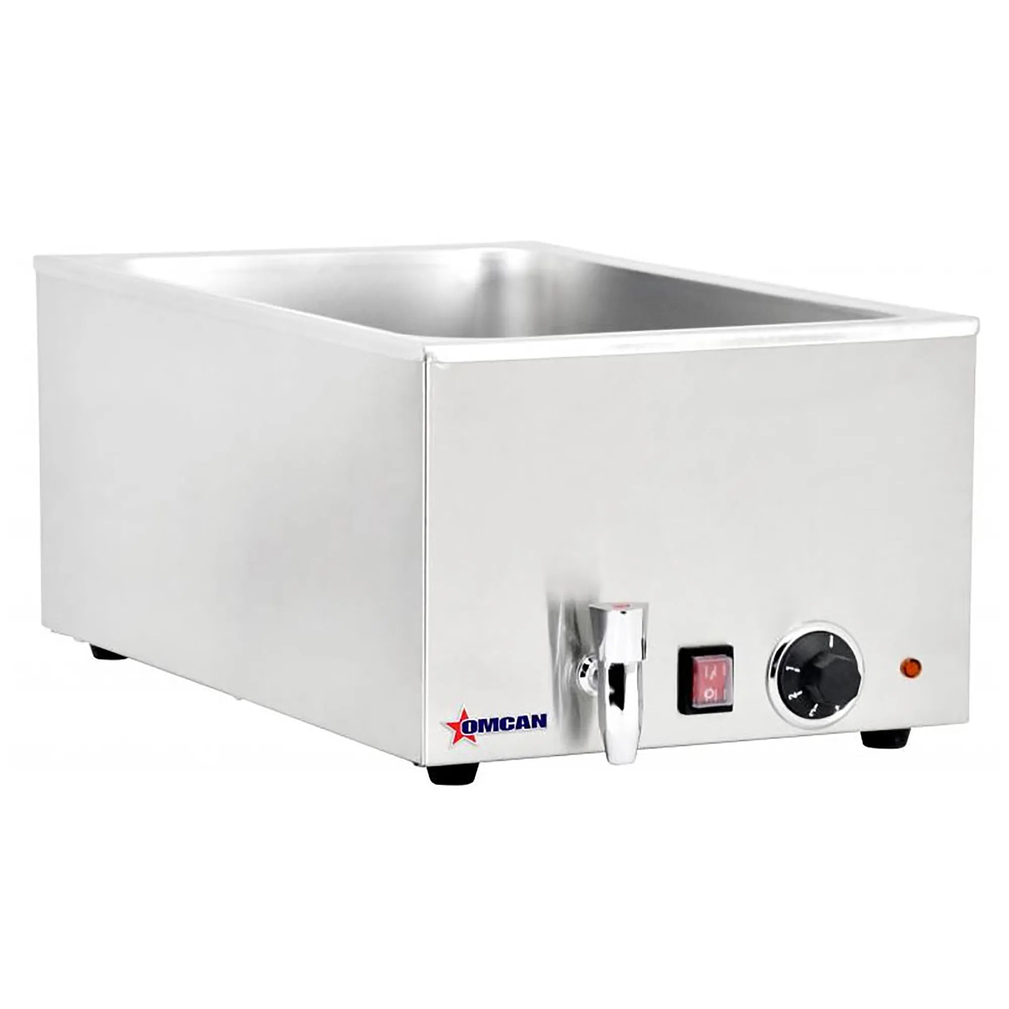 Omcan 19076 Electric Food Warmer with Water Tap, 1200W-Phoenix Food Equipment
