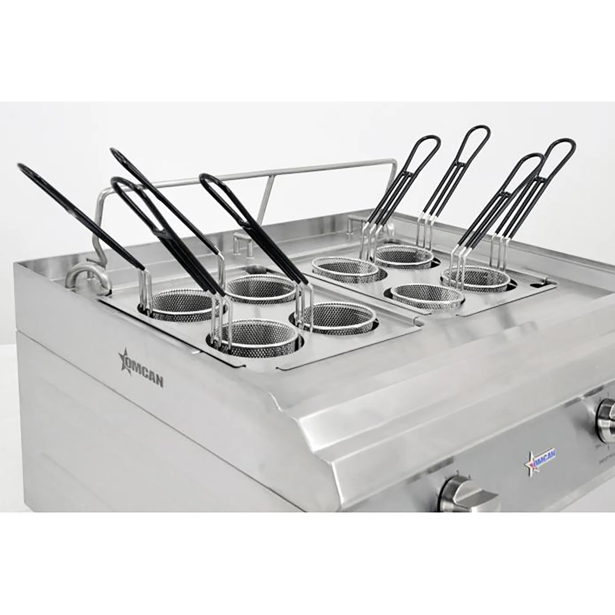 Omcan 41883 Double Countertop Electric Pasta Cooker - 240V-Phoenix Food Equipment