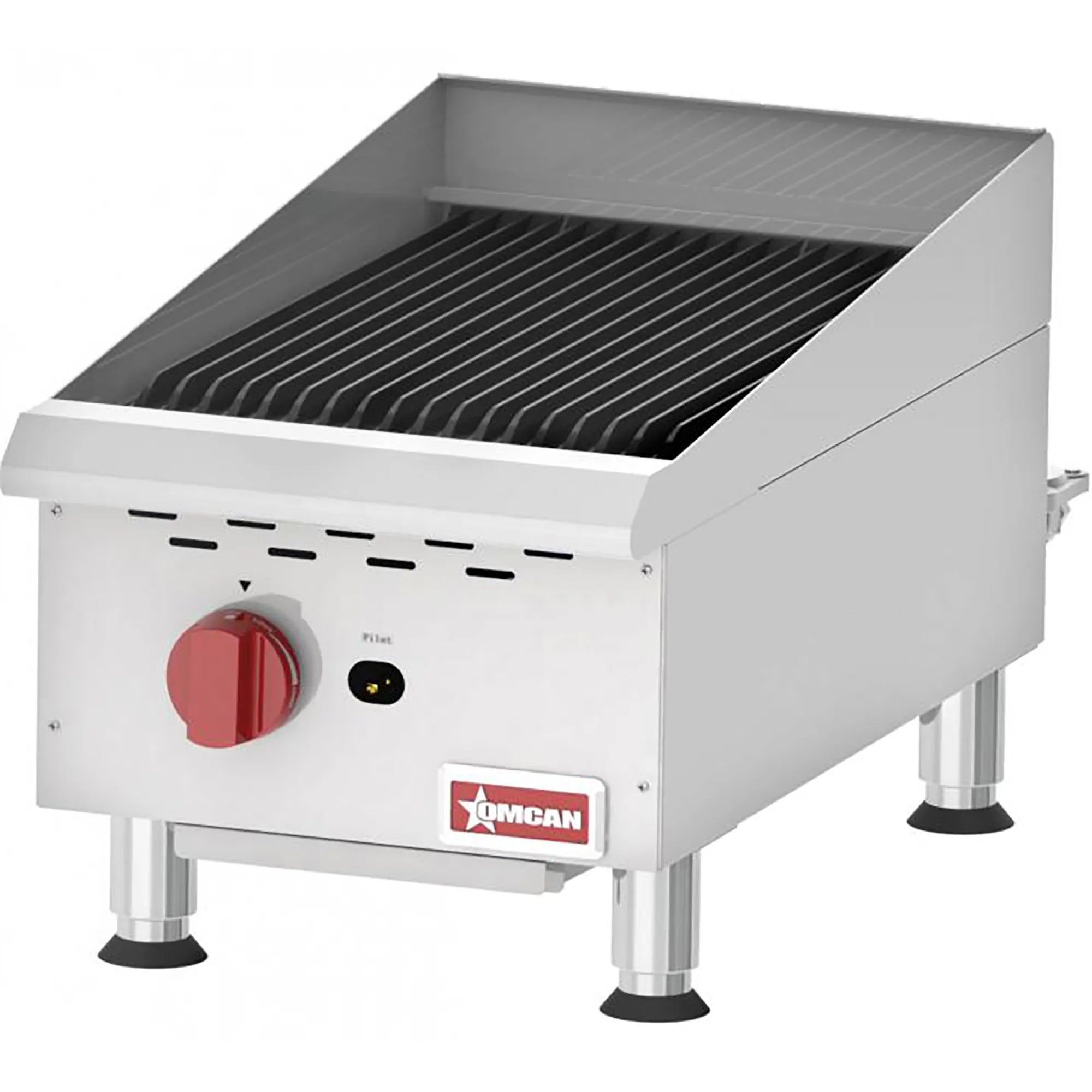 Omcan 43736 Natural Gas/Propane 15" Elite Charbroiler-Phoenix Food Equipment