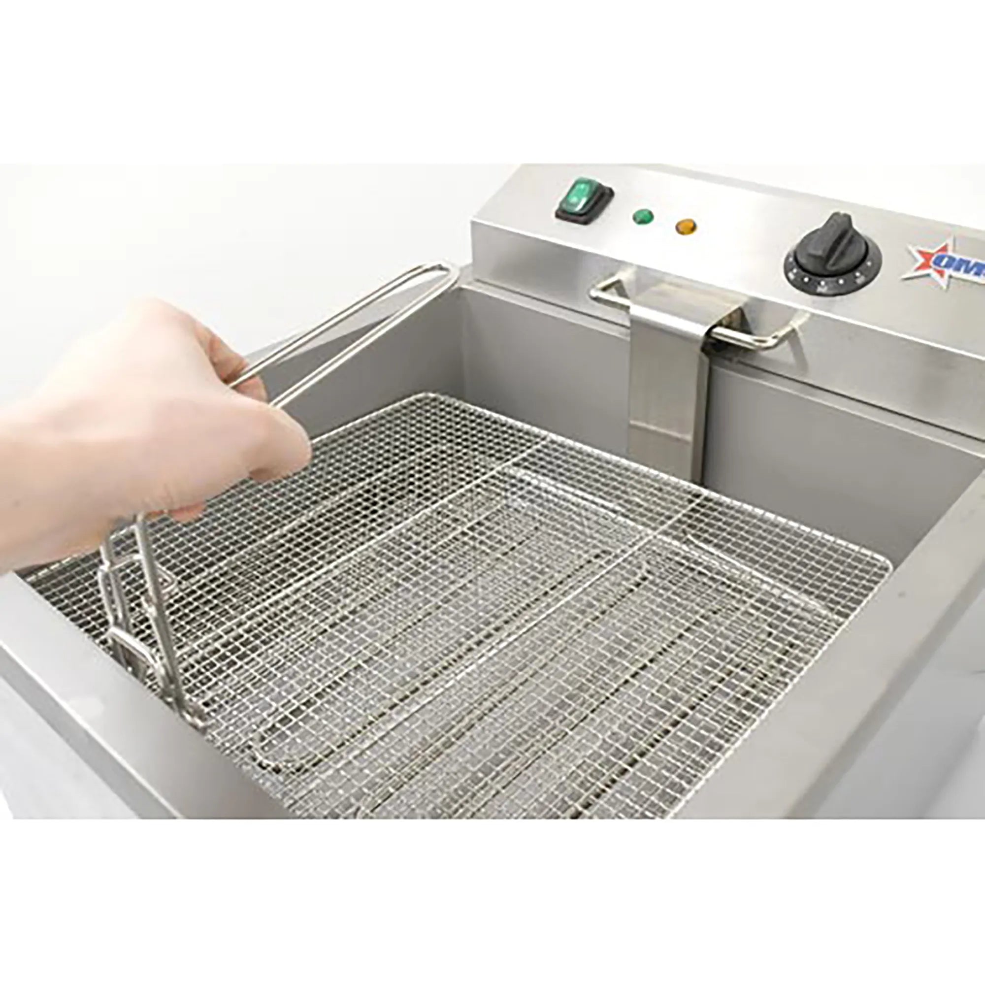 Omcan 44522 Electric Counter Top Single Donut Fryer - 120V, 25LB Capacity-Phoenix Food Equipment