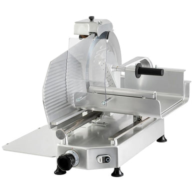 Omcan 46163 Manual Aluminum Meat Slicer - 13” Blade, 1/2 HP, Belt Drive-Phoenix Food Equipment