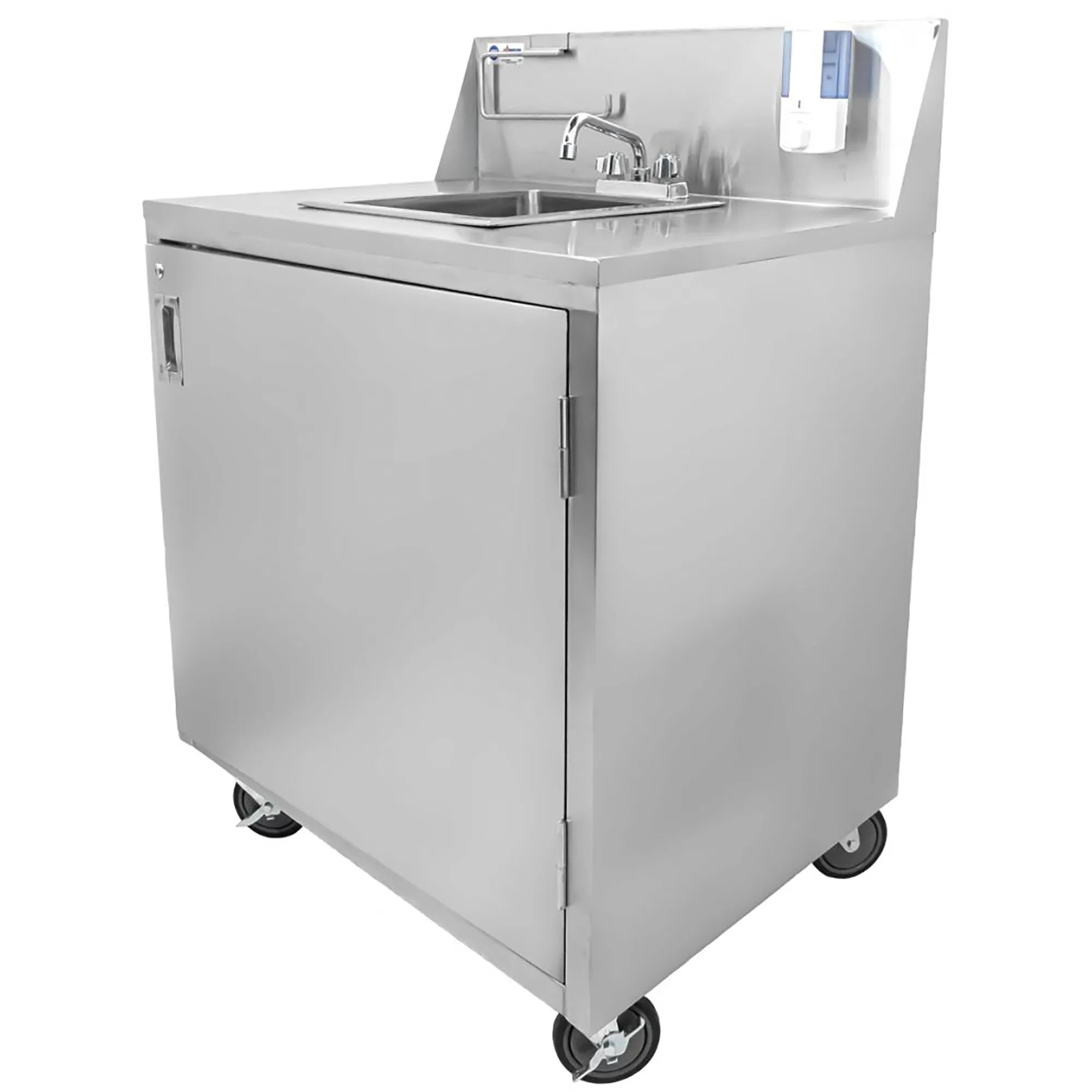 Omcan 46788 Portable Hand Sink with Water Heater Tank & Pump-Phoenix Food Equipment